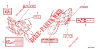 ETIQUETTE DE PRECAUTIONS (CBF125MA/B/D) pour Honda CBF 125 de 2011