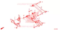 BRAS ARRIERE pour Honda FOURTRAX 420 RANCHER 4X4 AT DCT IRS EPS YELLOW de 2018