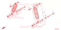 AMORTISSEUR ARRIERE pour Honda FOURTRAX 500 RUBICON DCT EPS de 2018