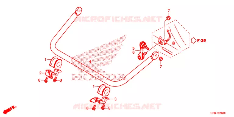 BARRE ANTI ROULIS Honda ATV 500 FOURTRAX 2018  TRX500FA6J