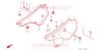 COUVERCLES LATERAUX pour Honda XLR 250 BAJA de 1990