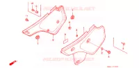 COUVERCLES LATERAUX pour Honda XLR 250 BAJA de 1991