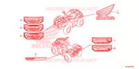 AUTOCOLLANTS pour Honda FOURTRAX 420 RANCHER 4X4 AT DCT IRS de 2018