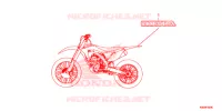 AUTOCOLLANTS pour Honda CRF 250 R de 2018
