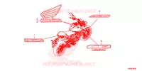 AUTOCOLLANTS pour Honda CB 125 R ABS de 2018