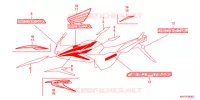 AUTOCOLLANTS pour Honda CBF 125 de 2010