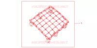 FILET BAGAGES NOIR pour Honda CBF 125 de 2010
