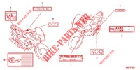 ETIQUETTE DE PRECAUTIONS (CBF125MA/B/D) pour Honda CBF 125 de 2010