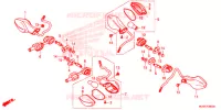 CLIGNOTANT pour Honda CBR 500 R ABS de 2018