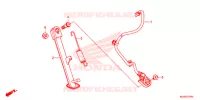 BEQUILLE LATERALE pour Honda CBR 500 R ABS de 2018