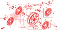 ROUE AVANT pour Honda CBR 1000 ABS RED de 2018
