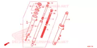 FOURCHE pour Honda SCR 110 de 2018