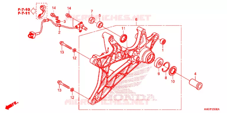 BRAS OSCILLANT Honda SCOOTER 125 FORZA 2018  NSS125ADK