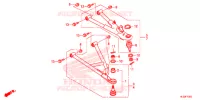 TRIANGLES AVANT pour Honda PIONEER 700 M2 RED de 2018