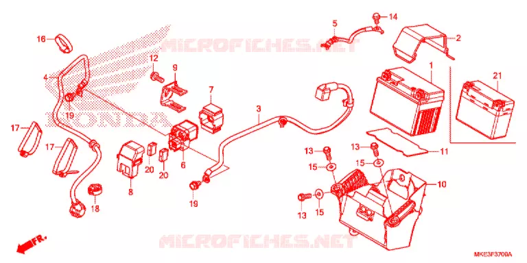 BATTERIE Honda MOTO 450 CRF 2018  CRF450RJ