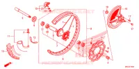ROUE AVANT pour Honda CRF 450 R de 2018