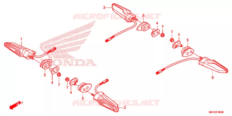 CLIGNOTANT Honda MOTO 1000 AFRICA-TWIN 2021  CRF1000AJ