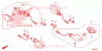 CLIGNOTANT pour Honda CBF 160 UNICORN de 2018