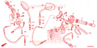LEVIER DE GUIDON   CABLE   COMMODO pour Honda CBF 160 UNICORN de 2018
