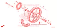 ROUE AVANT pour Honda CBF 160 UNICORN de 2018