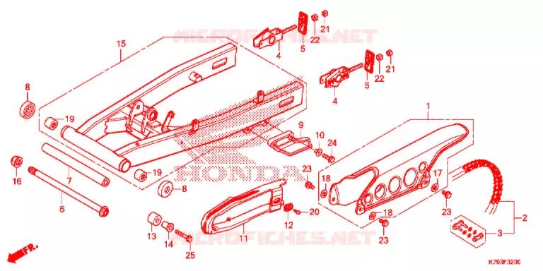 BRAS OSCILLANT Honda MOTO 190 XR 2021  XR190LH