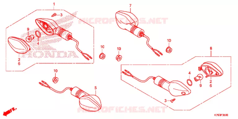 CLIGNOTANT Honda MOTO 190 XR 2021  XR190LH