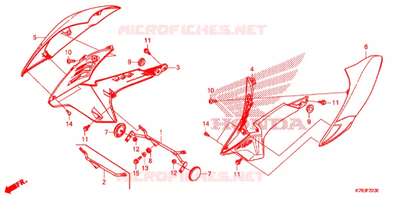 OUIES DE RADIATEUR Honda MOTO 190 XR 2017  XR190CTH
