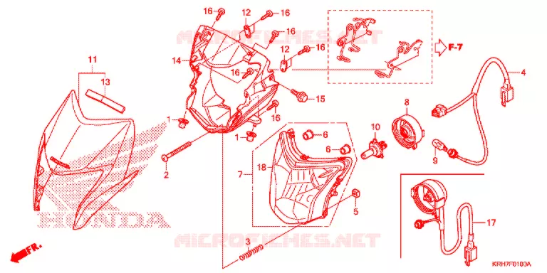 PHARE Honda MOTO 150 XR 2017  XR150LEKH
