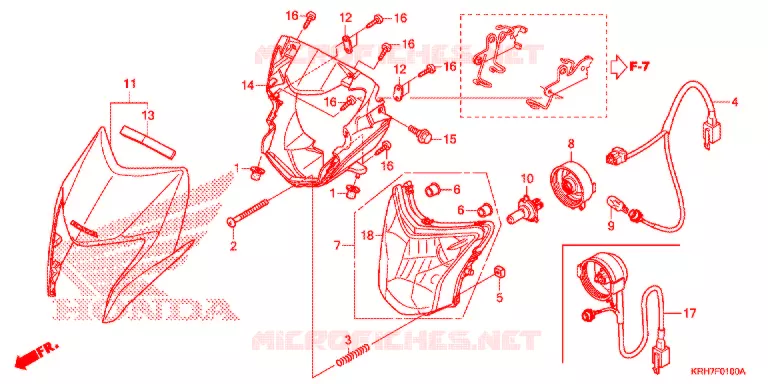 PHARE Honda MOTO 150 XR 2017  XR150LEKH