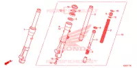 FOURCHE pour Honda SH MODE 125 de 2018