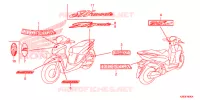 AUTOCOLLANTS pour Honda SH MODE 125 de 2017