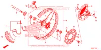 ROUE AVANT pour Honda CRF 450 R de 2018