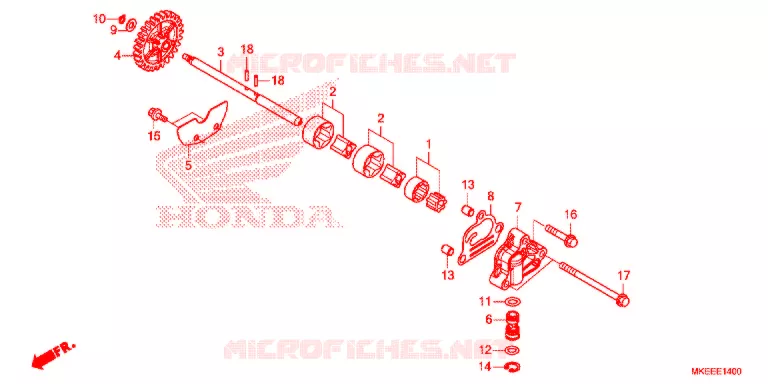 POMPE A HUILE Honda MOTO 450 CRF 2019  CRF450RK
