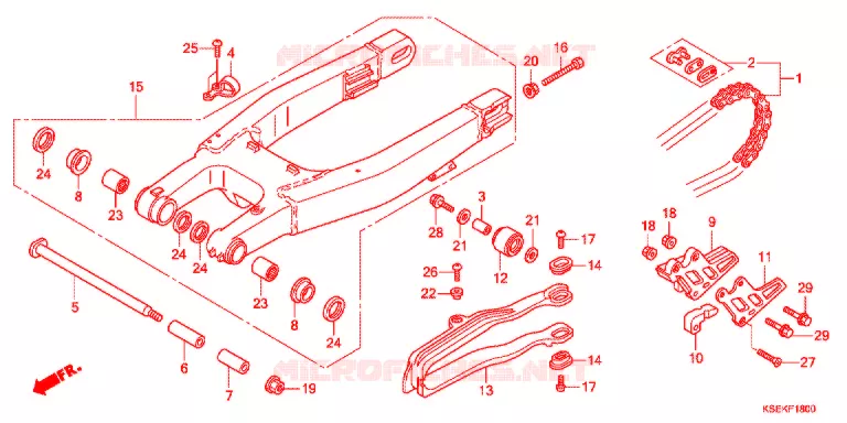 BRAS OSCILLANT Honda MOTO 150 CRF 2021  CRF150RBJ