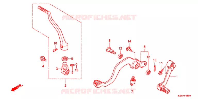 PEDALE - KICK Honda MOTO 150 CRF 2019  CRF150RBJ