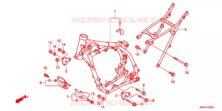 CADRE Honda MOTO 150 CRF 2021  CRF150RJ