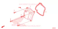 COUVRE CULASSE pour Honda PCX 150 WHITE de 2018