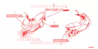 AUTOCOLLANTS pour Honda PCX 150 de 2018