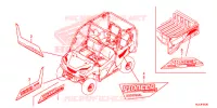 AUTOCOLLANTS pour Honda PIONEER 1000 M5 LIMITED EDITION GRAY de 2018