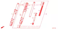 FOURCHE pour Honda GIORNO 50 de 2019