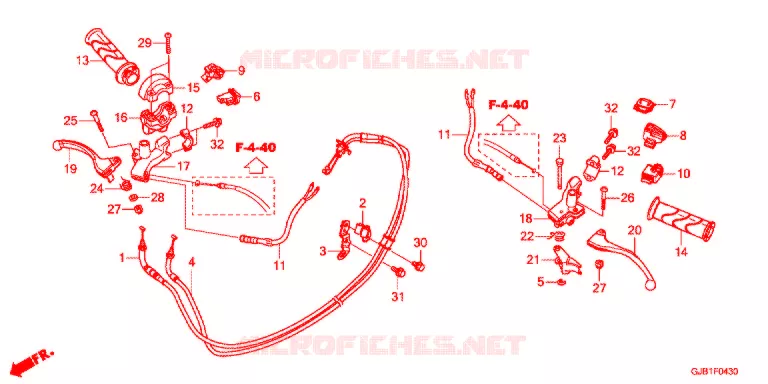LEVIER DE GUIDON - COMMODO Honda SCOOTER 50 GIORNO 2021  NCW50J
