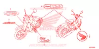 AUTOCOLLANTS pour Honda SUPER CUB 125 ABS de 2020