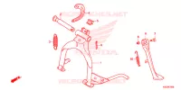 BEQUILLE pour Honda SUPER CUB 125 ABS de 2018