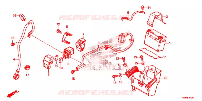 BATTERIE Honda MOTO 250 CRF 2019  CRF250RK