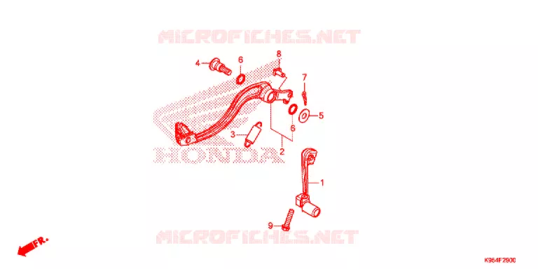 PEDALE Honda MOTO 250 CRF 2019  CRF250RK