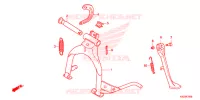 BEQUILLE pour Honda SUPER CUB 125 de 2021