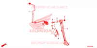 BEQUILLE LATERALE pour Honda AFRICA TWIN 1000 DCT RED de 2017