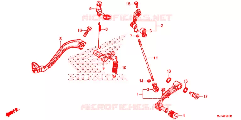 PEDALE Honda MOTO 1000 AFRICA-TWIN 2017  CRF1000DH