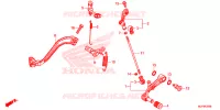PEDALE pour Honda AFRICA TWIN 1000 DCT WHITE de 2017