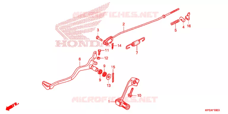 PEDALE Honda MOTO 230 CRF 2019  CRF230FK